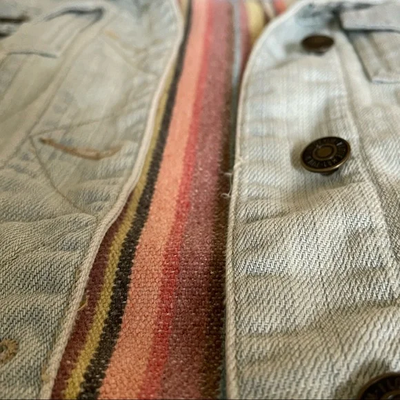 I LOVE H81 LOS ANGELES lined denim jacket, size M - Picture 8 of 9